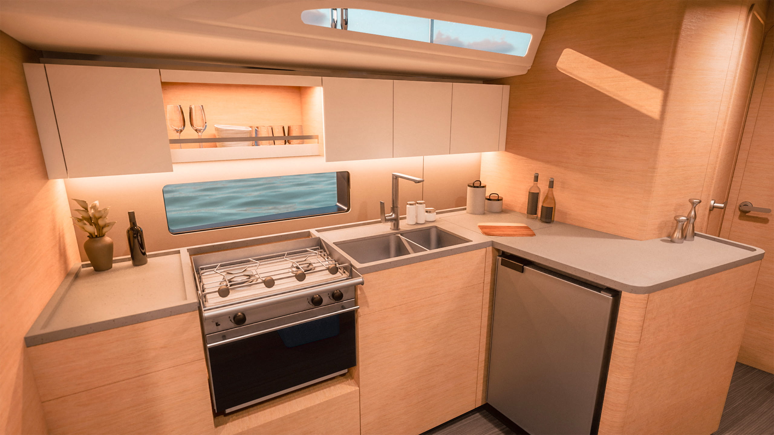Dufour 39 galley