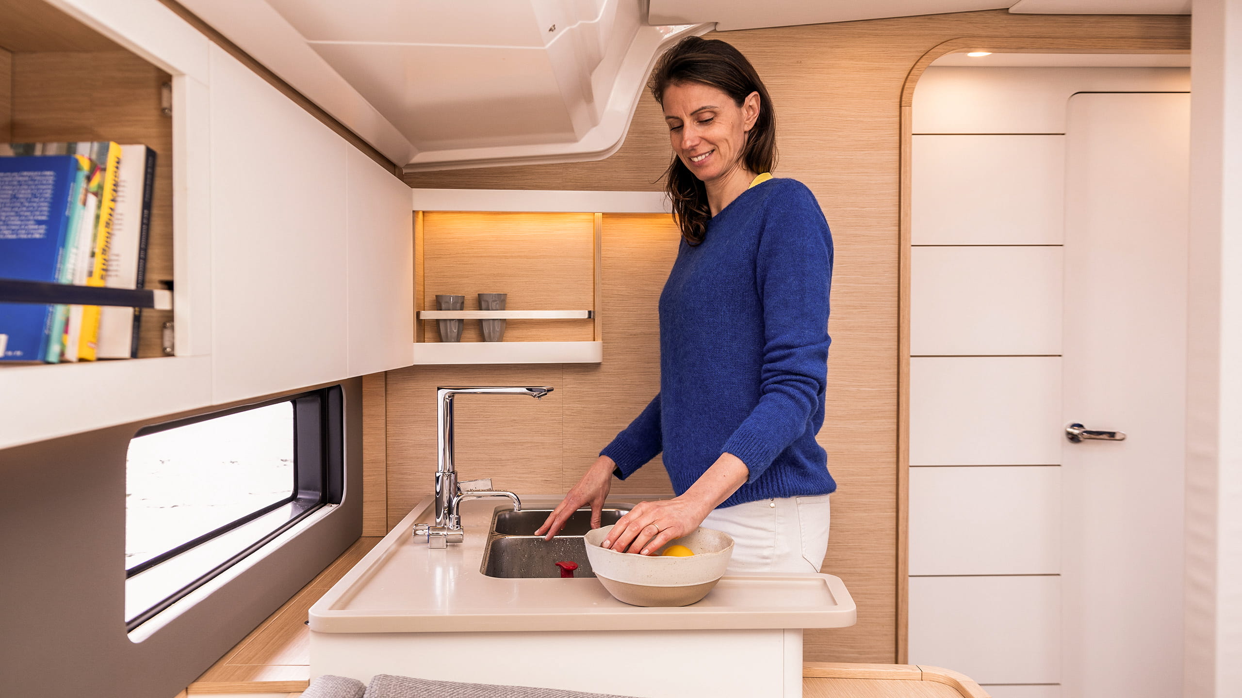 Dufour 44 galley